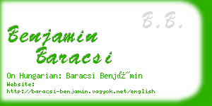 benjamin baracsi business card